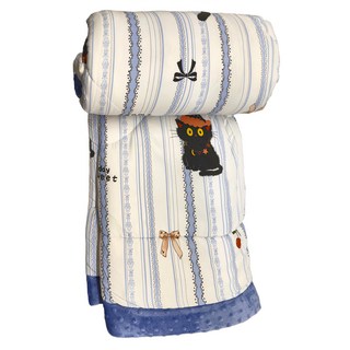 鈦鍺能量豆豆被 黑貓藍調, 230 x 200cm