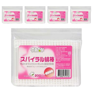 奈森克林 螺旋棉棒, 200支, 5包