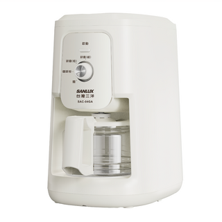 SANLUX 台灣三洋 SAC-04GA 4人份美式咖啡機 研磨/粗/細二種模式 咖啡豆/粉二用, 單一顏色