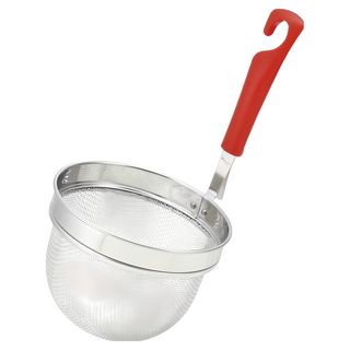 KAI 貝印 House 不鏽鋼萬能濾網杓 耐熱溫度110度, 紅色, 1個