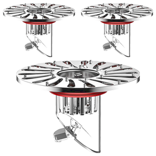 防臭地漏芯 銀色 7.2 x 5cm 有效防臭防蟲 安裝簡便, 3個