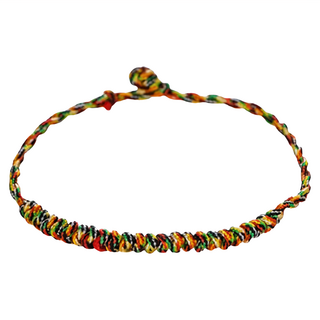 馥瑰馨盛 金剛結魅力手工編織手鍊 五色線 手圍15-16.5CM, 女款