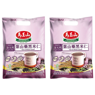 馬玉山 紫山藥黑米仁, 100%無添加全天然, 高纖成分 減糖配方, 全素食 台灣製造, 30g, 2袋