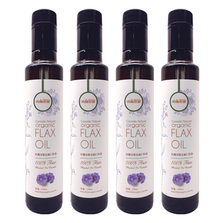 有機思維 有機冷壓亞麻仁籽油 加拿大原裝進口, 250ml, 4瓶