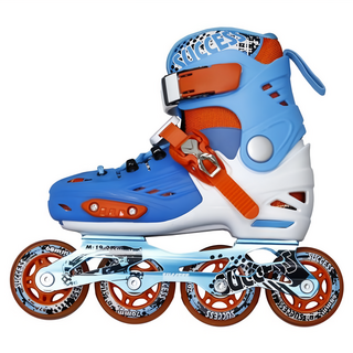 SUCCESS 成功 平花溜冰鞋 L(22~24cm) 紅色 兒童 直排輪, 1雙