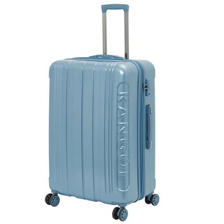 KANGOL 袋鼠 立體LOGO防盜拉鍊行李箱 28吋 冰藍色