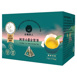 台灣茶人 阿里山風味金萱茶, 2.5g, 15包, 1盒