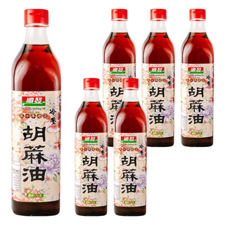 順發油品 冷壓胡麻油, 520ml, 6瓶