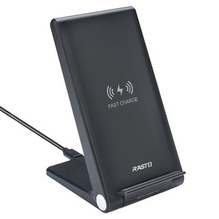 RASTO 15W快充四段折疊式無線充電板 RB16 10.3 x 2.7 x 18cm 119g 原廠保固, 黑色, 1個