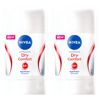 NIVEA 妮維雅 止汗爽身乳膏 乾適活力, 50ml, 2件