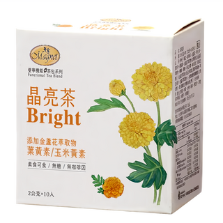 Magnet 曼寧晶亮茶 無咖啡因草本花果茶 含葉黃素、玉米黃素 晶亮舒適 隨時補充, 2g, 10包, 1盒