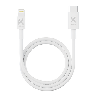 KTnet 廣鐸 GA2 Type-C to Lightning 蘋果充電傳輸線 1m, 2A/PD20W, 480Mbps, 1條, 白色