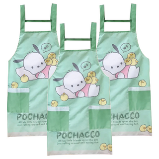 Sanrio 三麗鷗 帕恰狗圍裙 78x72cm 聚酯纖維, 慵懶時光 綠色, 3件