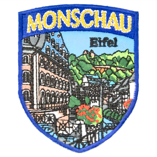 A-ONE 匯旺 德國Monschau蒙紹地標造型刺繡貼布 7.5 X 6 CM, No.100 彩色, 1個