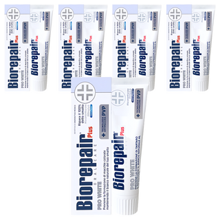 Biorepair 貝利達 亮白加強型牙膏, 75ml, 5條