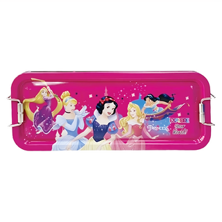 收納王妃 迪士尼 公主系列 鐵扣三層鐵筆盒, 5位公主款, 1個