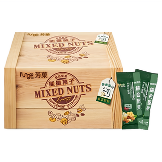 Fungo 芳菓 能量菓 無調味綜合堅果隨手包 20包 30g 1盒 低溫烘焙 健康零食, 600g