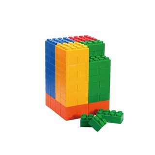 UNiPLAY 抗菌軟積木 PLUMP款 120片, 原色系, 1組