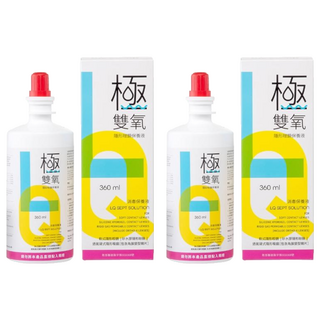 台裕 極雙氧隱形眼鏡保養液, 360ml, 2瓶