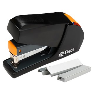 Peace Tools 便利釘書機 100 + 訂書針 2盒, 黑色, 1組