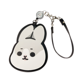 YENDAR 研達 伸縮票卡夾 PU皮革 金屬材質, 13.8 x 11cm, ㄇㄚˊ幾兔