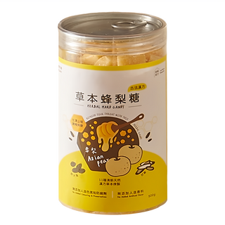 Love Nature Simple Life 依琦匠子 草本蜂梨糖, 潤喉護嗓 清涼甘甜, 500g, 1罐
