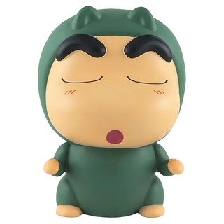 Miravivi 蠟筆小新造型存錢筒 屁屁怪獸裝 居家生活用品, 屁屁怪獸裝 綠色, 1個