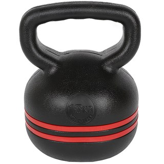 ALEAF 紅線壺鈴, 1個, 黑色 + 紅色, 18kg