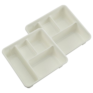 KEYWAY 聯府 方型4格收納盒, 單一顏色, 2個