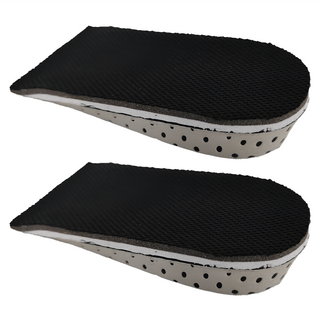 記憶棉增高鞋墊 半墊 4雙, 3cm, 黑色, 1組