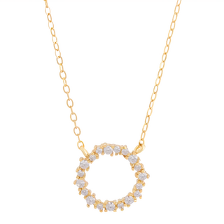 MARIGOLD 美爾朵 璀璨之星 925純銀 靈光魅惑圓圈鑲鑽項鍊