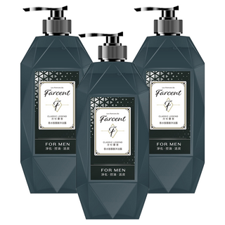 farcent 花仙子 香水胺基酸沐浴露 冷杉麝香, 780g, 3瓶