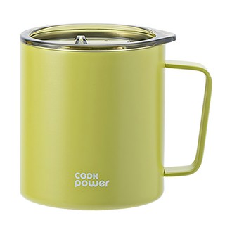 cook power 鍋寶 316不鏽鋼保溫辦公杯 450ml TRITAN易飲推蓋 超真空結構, 綠色, 1個