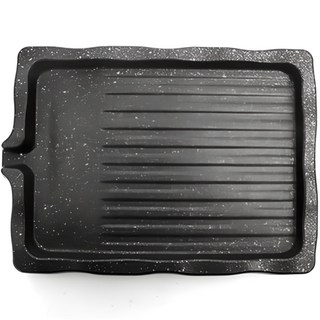 DUKHUNG 7mm鑄鐵長方形厚烤盤 小 33*24*4cm 1個, 33cm