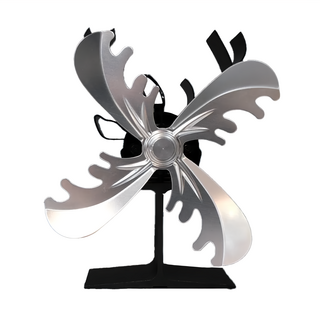 麋鹿暖爐熱能風扇，4葉片，陽極氧化鋁，尺寸180x90x190毫米, H3083-03