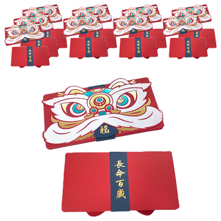 卡通紅包袋折疊紅包 6卡位, 10包
