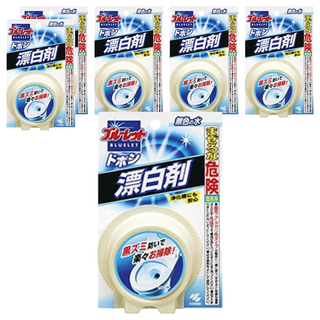 小林製藥 BLUELET 圓型馬桶芳香除菌靈 清潔漂白, 120g, 6個