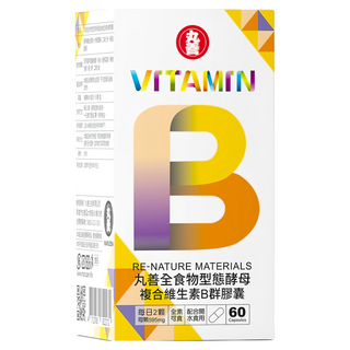 MARUZEN 丸善生技 全食物型態酵母複合維生素B群膠囊, 1罐, 60顆