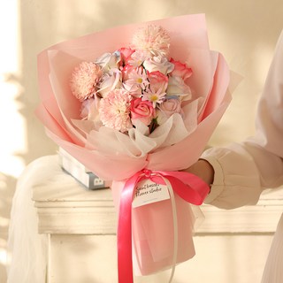 ScentBasket 繽紛光彩香皂花束, 粉色, 1個