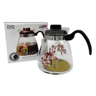 yAmA glass 亞美 耐熱玻璃壺 A11 耐熱PP蓋, 2L, 1個