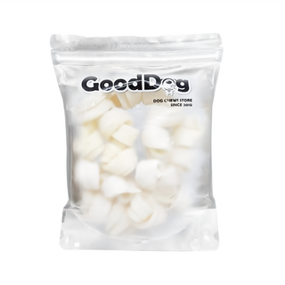 GoodDog 古德狗 磨磨牛系列 白色牛皮骨 犬用, 100%純牛皮, 新鮮耐咬, 原味, 160g, 1包