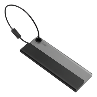 reflects 簡約行李吊牌, 8 x 3 x 0.5cm, 黑色