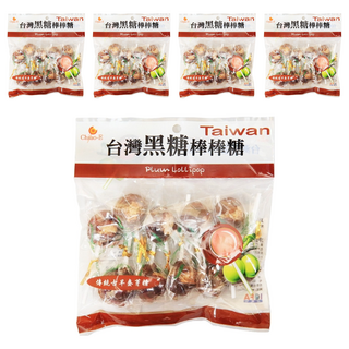 Chiao-E 巧益 台灣黑糖小梅棒, 140g, 5袋