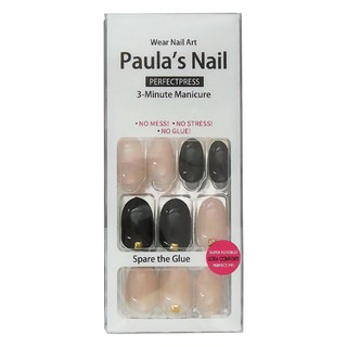 Paula's Nail 寶拉美甲 光療秒貼美甲 時尚巴黎24片, 時尚巴黎, 1組