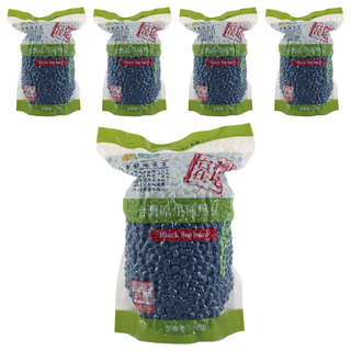 超賀 原生種黑豆 台灣在地農產 豆漿專用 無添加防腐劑及色素, 550g, 5包