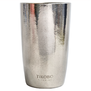 TiKOBO 鈦工坊 雙層真空蛋形杯, 480ml容量, 1個, 不鏽鋼色