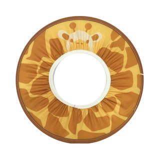 aguard 兒童洗髮帽 防水彈性佳 卡通造型設計, 長頸鹿, 1個