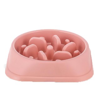 bebehome 寵物慢食碗, 粉色, 減緩進食速度，防止消化不良，安全無毒材質，底部防滑設計, 1個