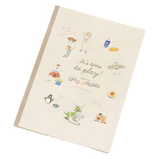 TOY STORY 玩具總動員 返校日 條紋筆記本 B5, 250mm*175mm, 棕色, 1個