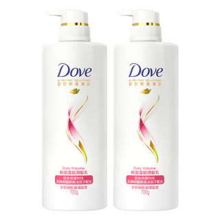 Dove 多芬 輕盈蓬鬆 潤髮乳 針對細軟扁塌髮質, 700g, 2瓶